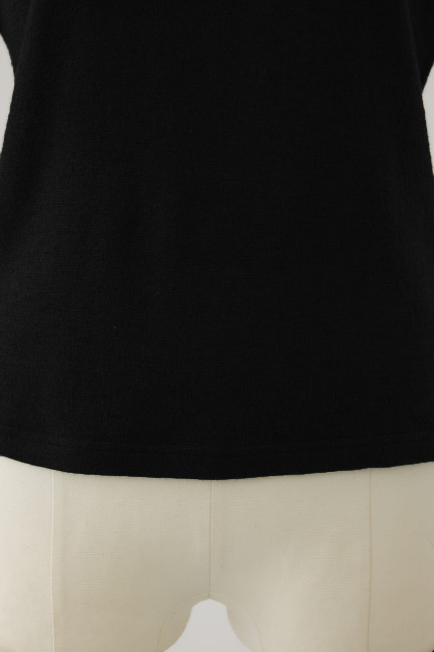 【26FW PRE ORDER】Essential henley cut tops BLK FREE