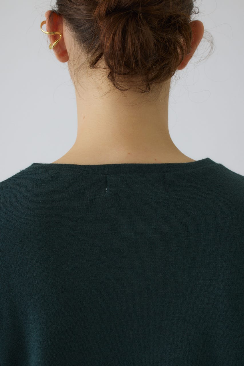 Essential henley cut tops GRN FREE