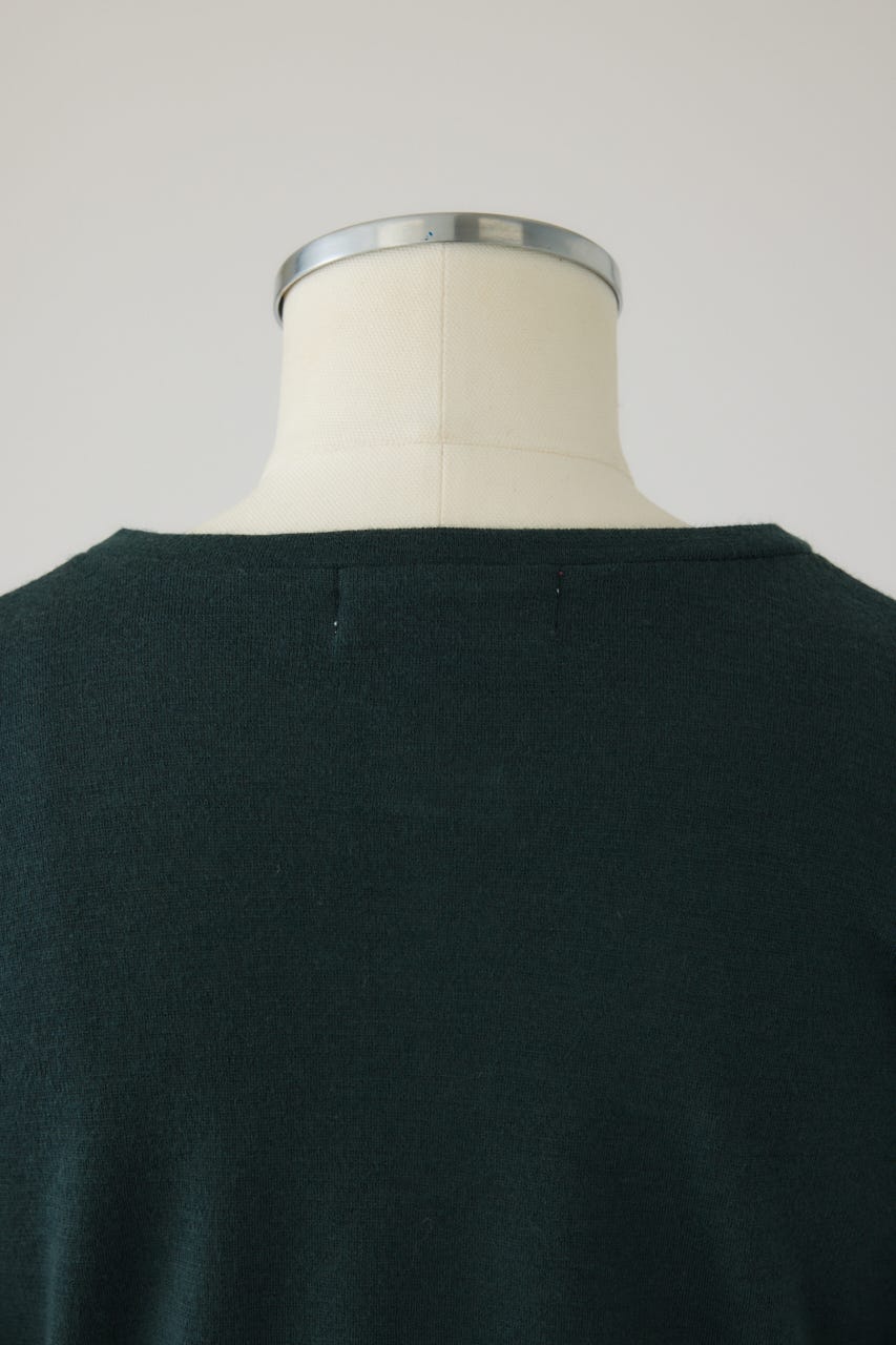 【26FW PRE ORDER】Essential henley cut tops GRN FREE
