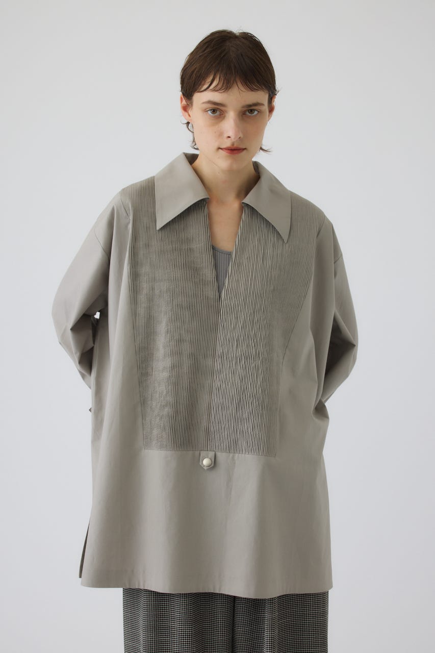 8/1- order start Pin-tuck kaftan GRY FREE