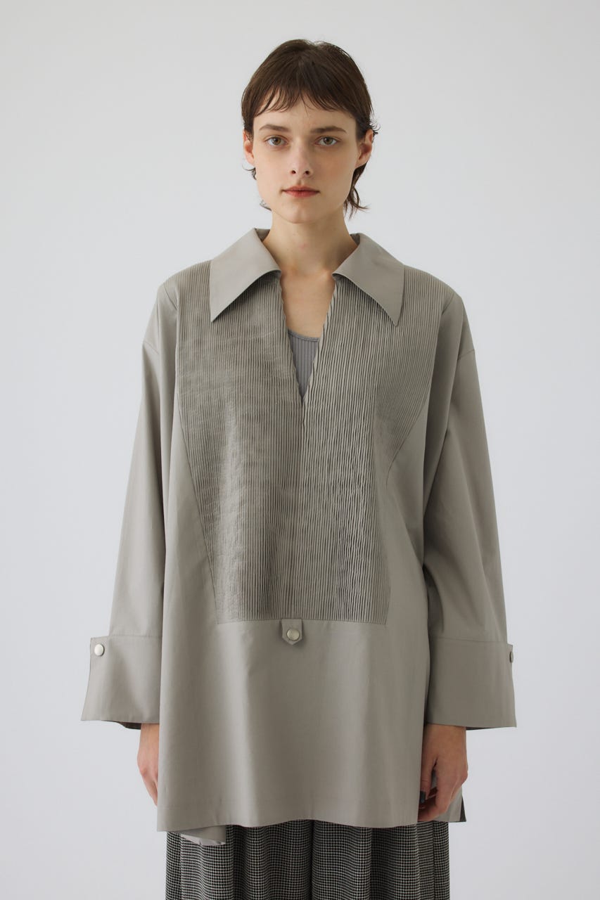 8/1- order start Pin-tuck kaftan GRY FREE
