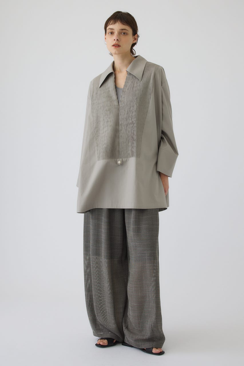 8/1- order start Pin-tuck kaftan GRY FREE