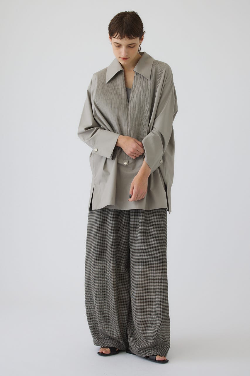 8/1- order start Pin-tuck kaftan GRY FREE