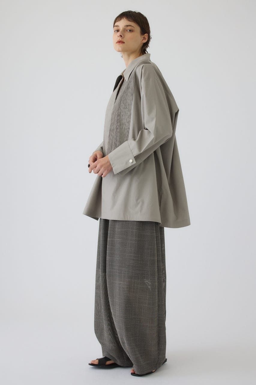 8/1- order start Pin-tuck kaftan GRY FREE