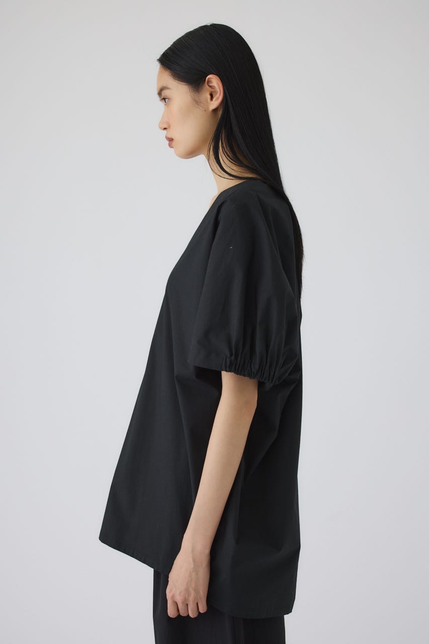 7/15- order start Gather sleeve v-neck PO BLK FREE