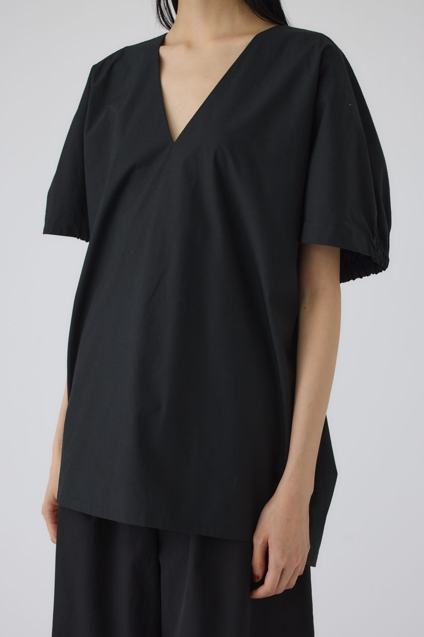 7/15- order start Gather sleeve v-neck PO BLK FREE