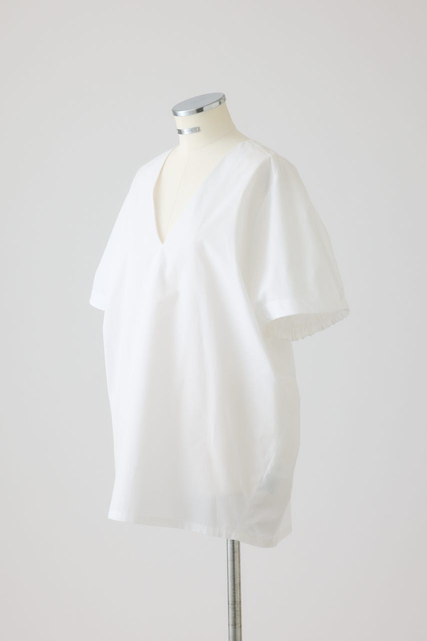 7/15- order start Gather sleeve v-neck PO WHT FREE