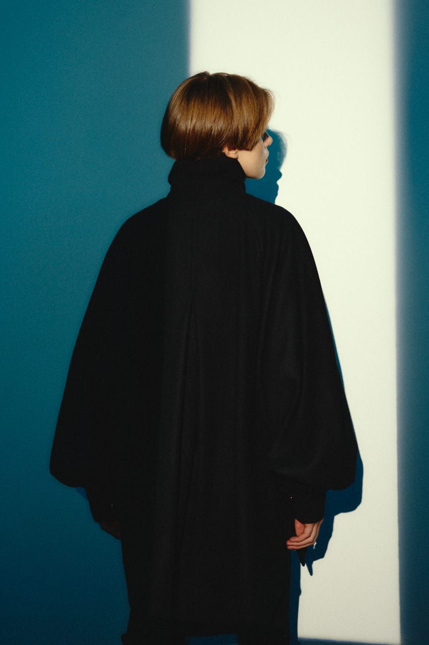 【26FW OUTER PRE ORDER】Round big sleeve CT BLK FREE