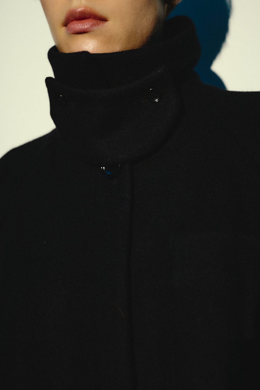 【26FW OUTER PRE ORDER】Round big sleeve CT BLK FREE