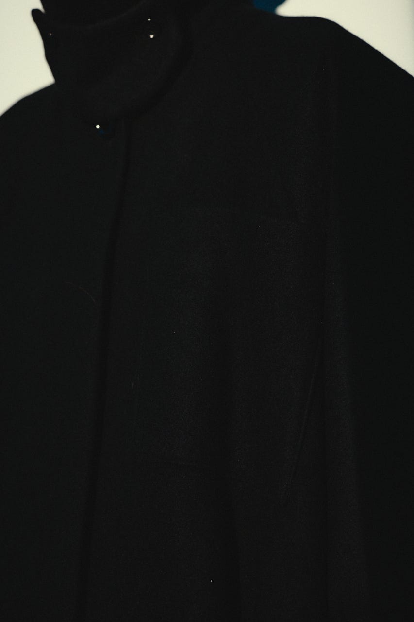 【26FW OUTER PRE ORDER】Round big sleeve CT BLK FREE