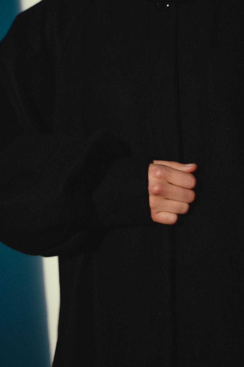 【26FW OUTER PRE ORDER】Round big sleeve CT BLK FREE