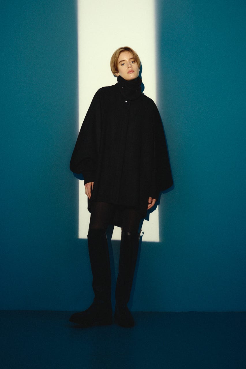 【26FW OUTER PRE ORDER】Round big sleeve CT BLK FREE