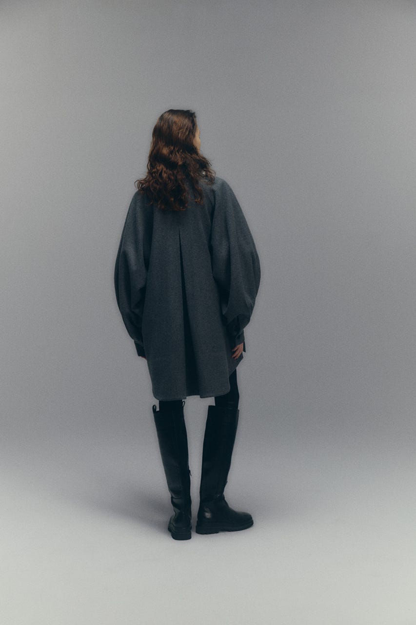 【26FW PRE ORDER】Round big sleeve CT GRY FREE