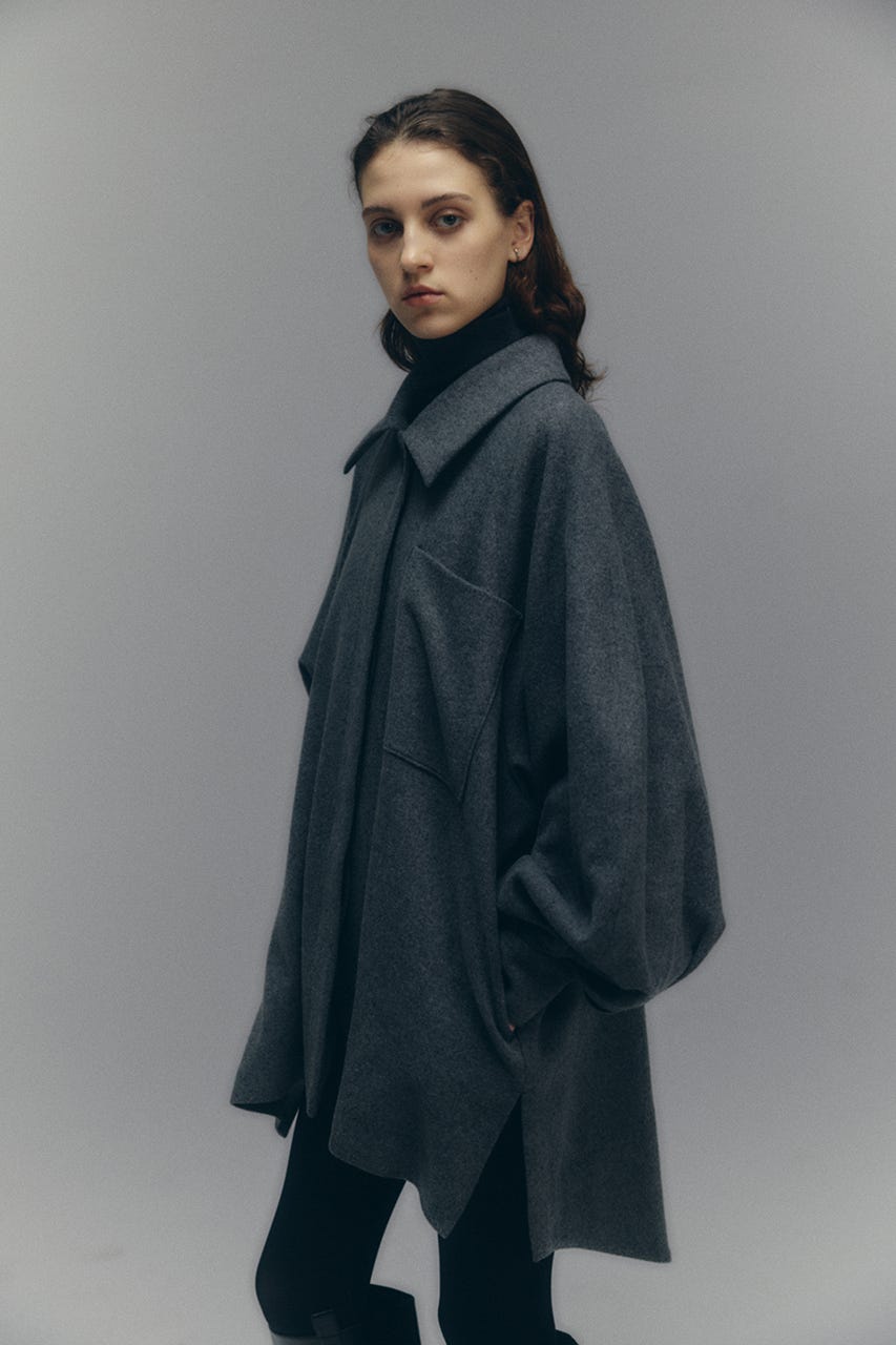 【26FW PRE ORDER】Round big sleeve CT GRY FREE