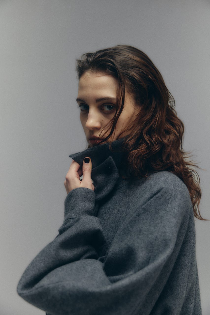 【26FW PRE ORDER】Round big sleeve CT GRY FREE