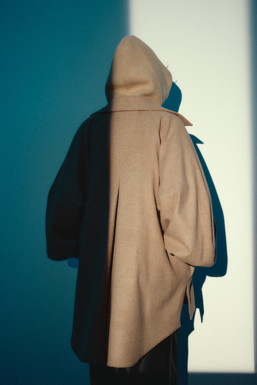 【26FW OUTER PRE ORDER】Round big sleeve CT L/BRN FREE