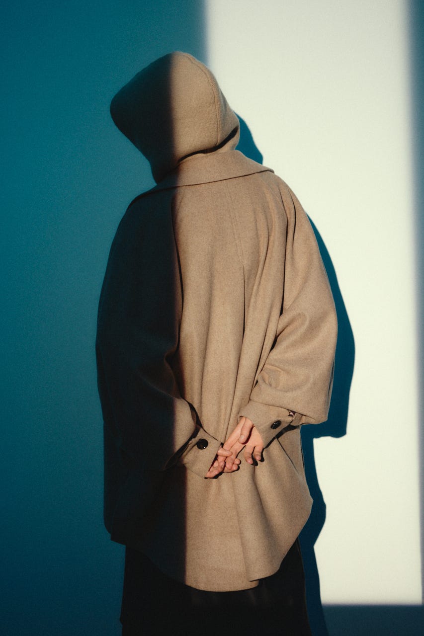 【26FW OUTER PRE ORDER】Round big sleeve CT L/BRN FREE