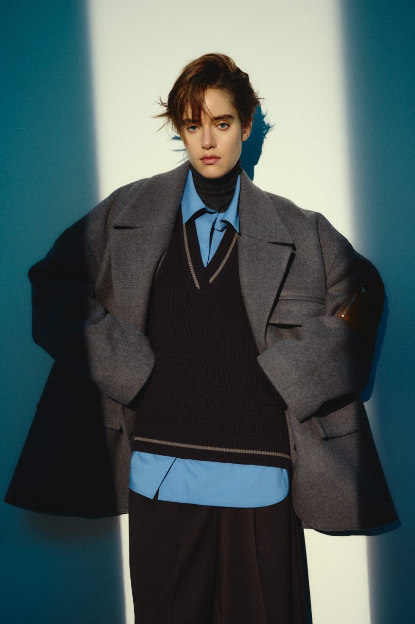 【26FW OUTER PRE ORDER】Big size single CT GRY FREE