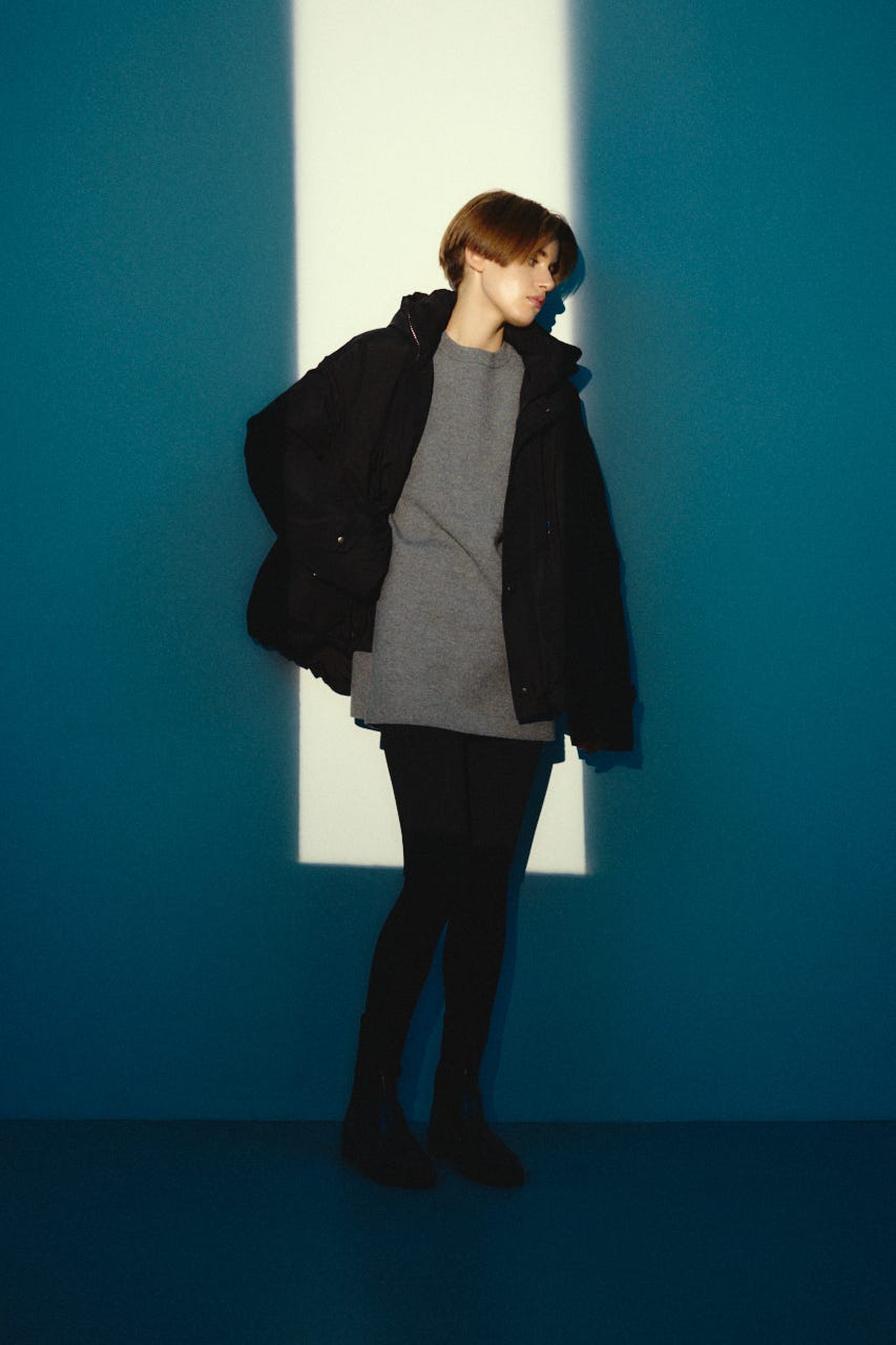 【26FW OUTER PRE ORDER】Back side down field CT BLK FREE
