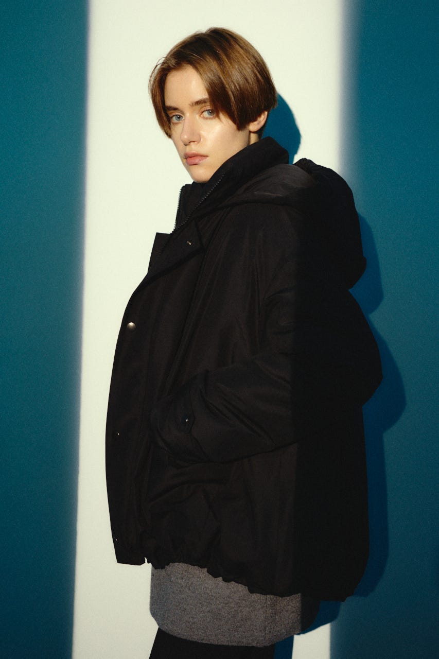 【26FW OUTER PRE ORDER】Back side down field CT BLK FREE