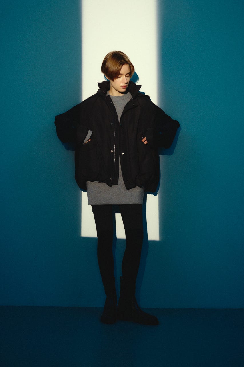 【26FW OUTER PRE ORDER】Back side down field CT BLK FREE
