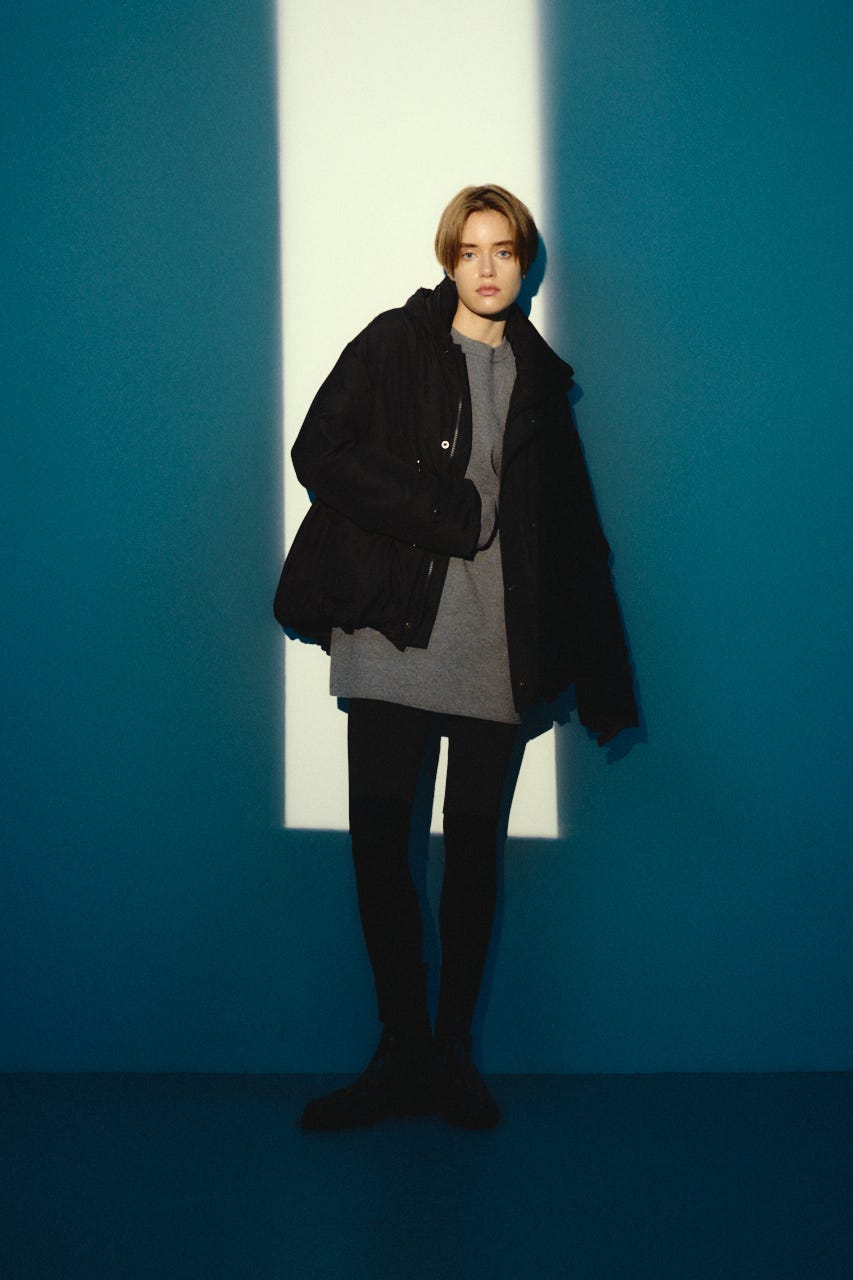 【26FW OUTER PRE ORDER】Back side down field CT BLK FREE