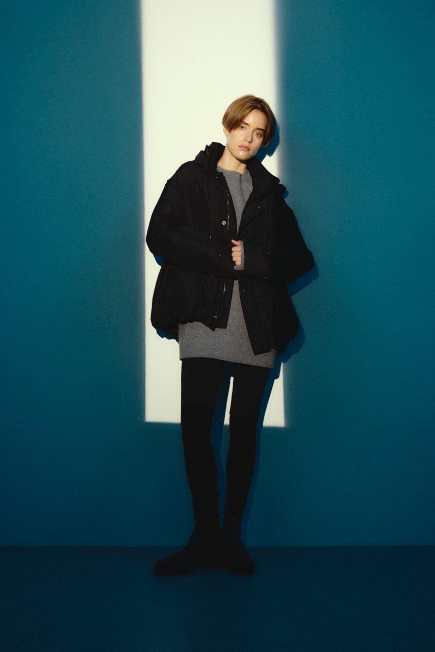 【26FW OUTER PRE ORDER】Back side down field CT BLK FREE