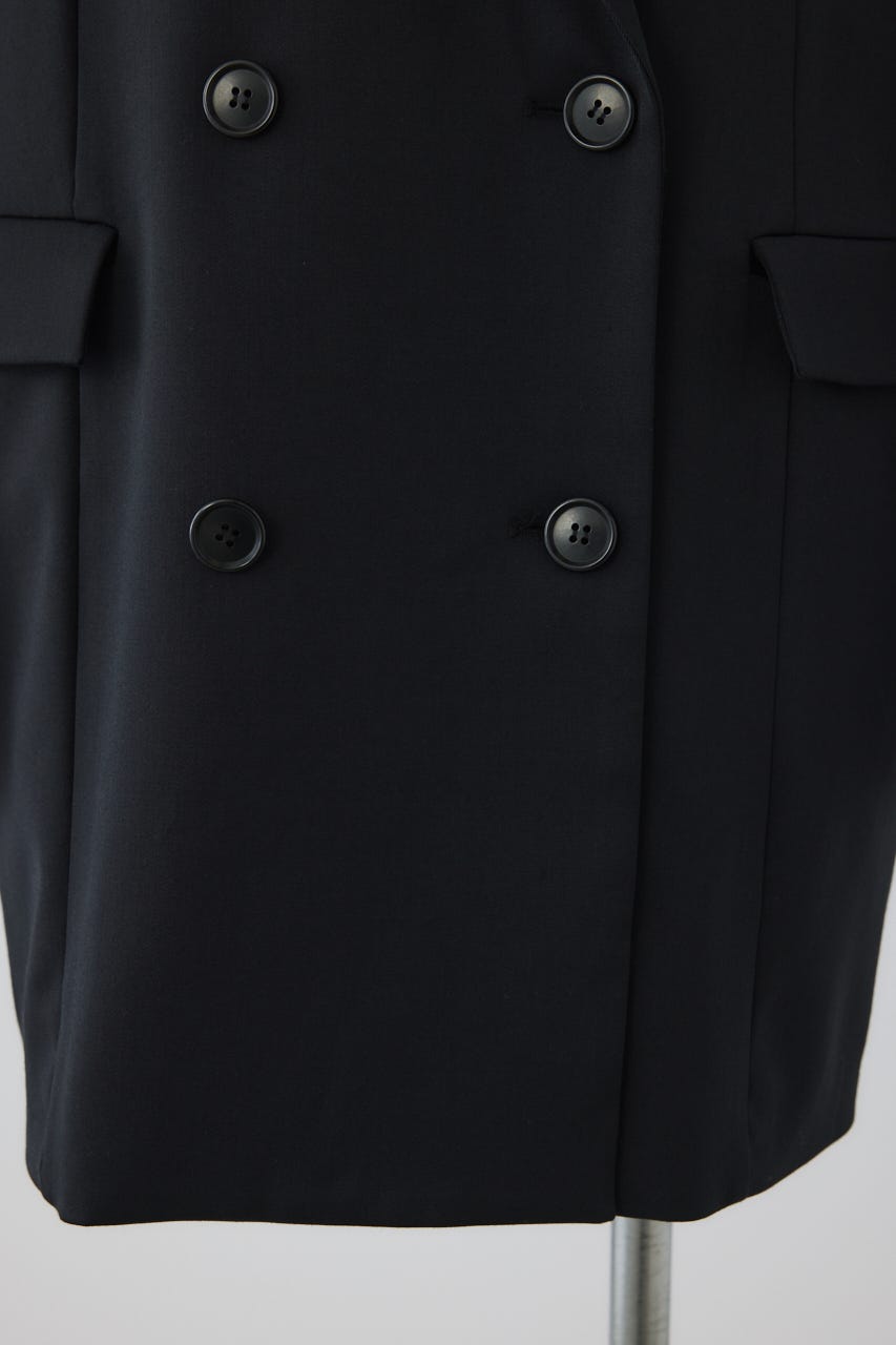 【26FW PRE ORDER】Straight shoulder jacket BLK 36