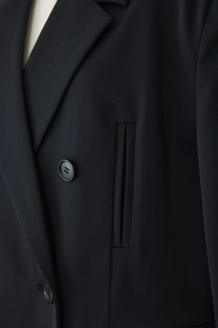 【26FW PRE ORDER】Straight shoulder jacket BLK 36
