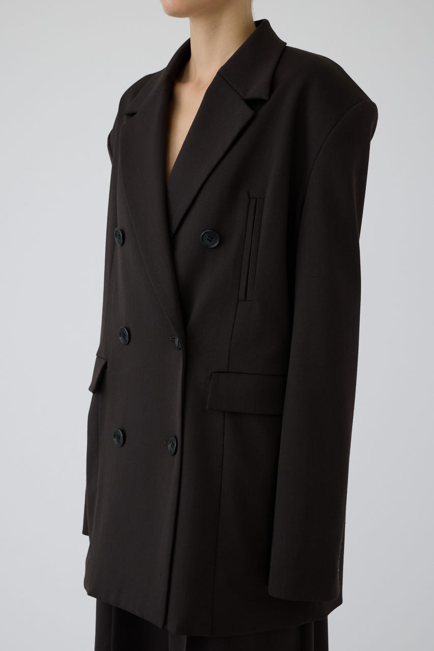 9/2- order start Straight shoulder jacket D/BRN 36