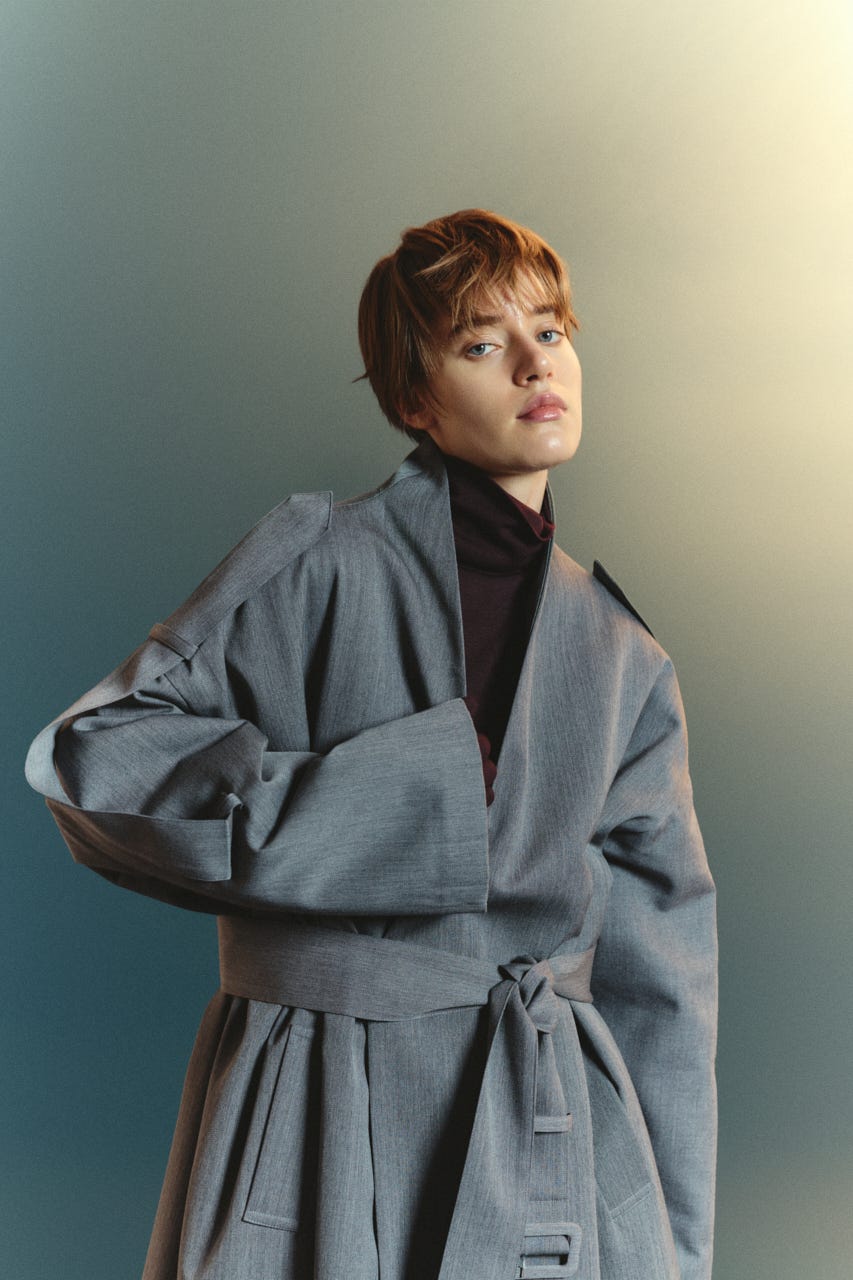 【TRANQUILITY】TQ gender-neutral coat GRY 38