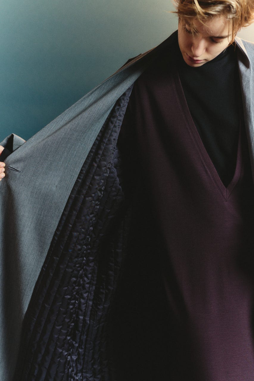 【TRANQUILITY】TQ gender-neutral coat GRY 38