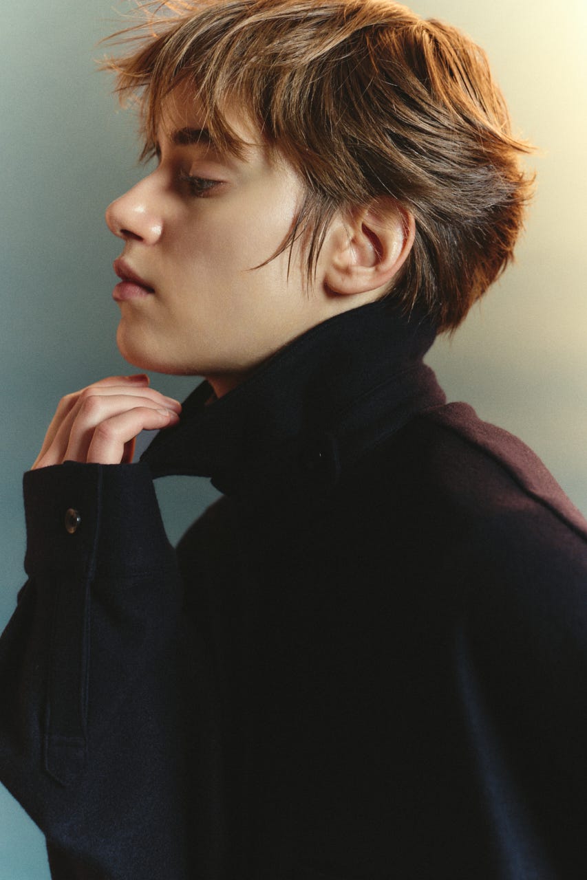 【TRANQUILITY】TQ Chin strap unisex SH NVY FREE