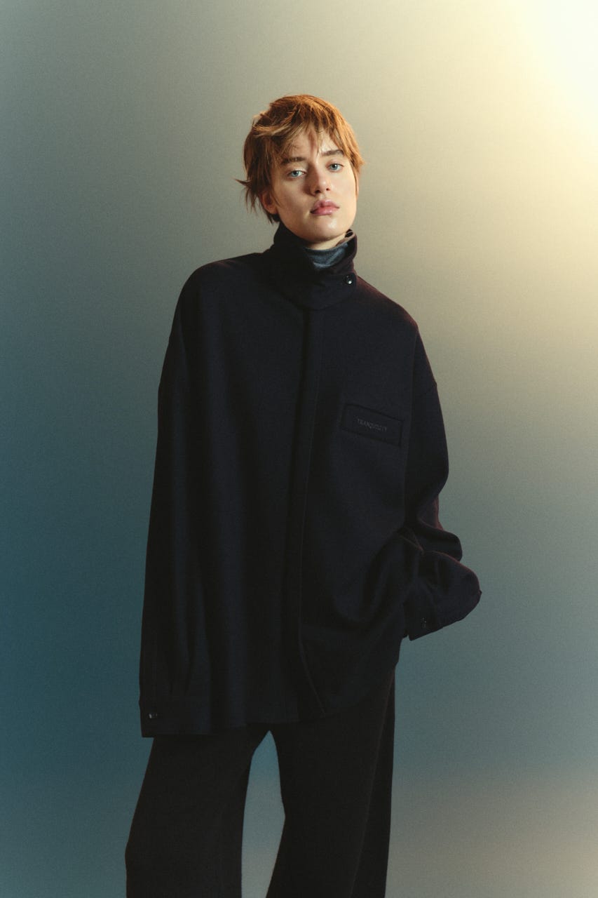 【TRANQUILITY】TQ Chin strap unisex SH NVY FREE