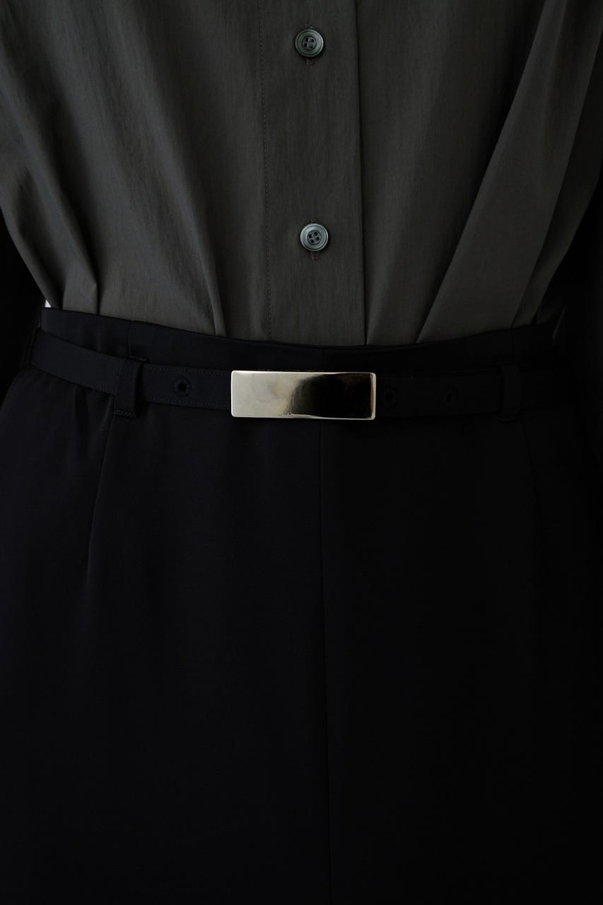 9/2- order start Belt set tuck pleats SK BLK 38