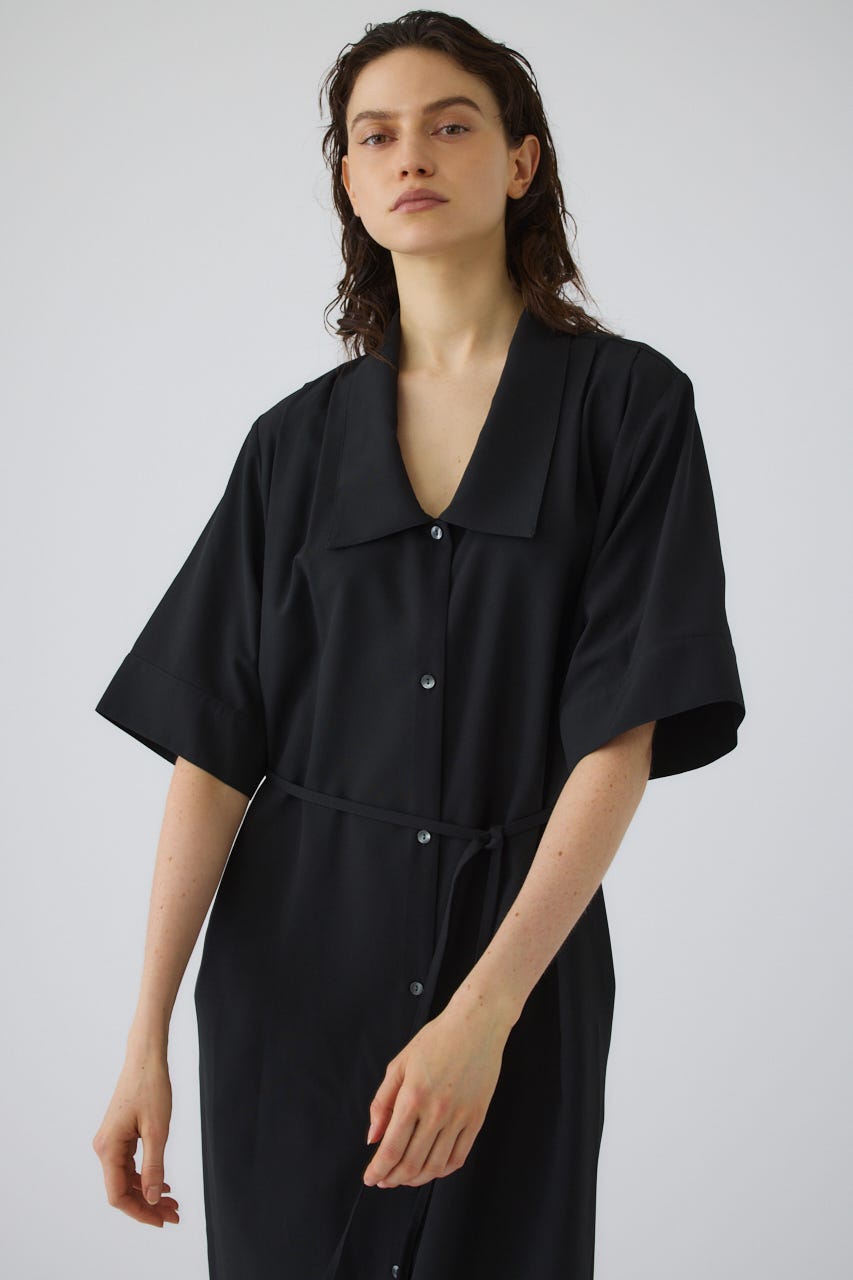 Quaker collar dress BLK 36