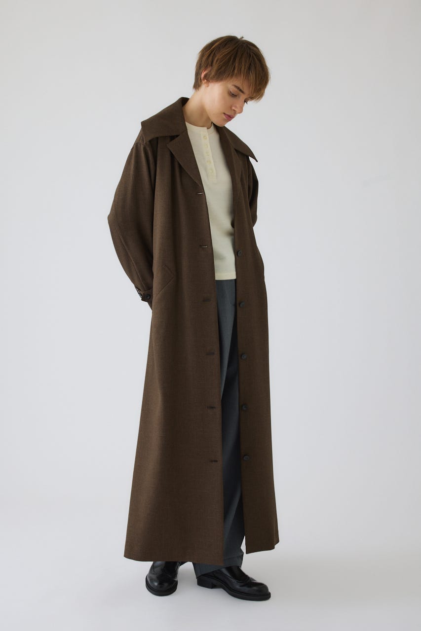 Big collar coat like dress BRN 38