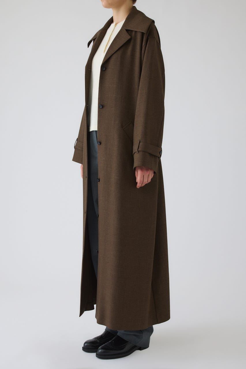 Big collar coat like dress BRN 38