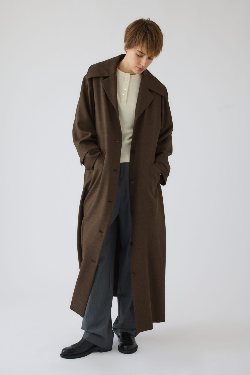 Big collar coat like dress BRN 38