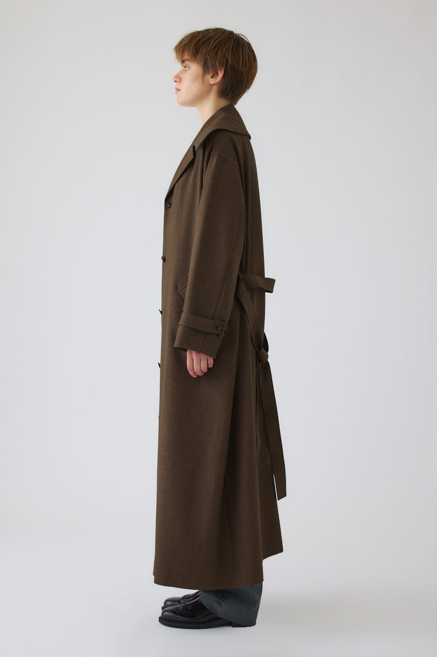 Big collar coat like dress BRN 38