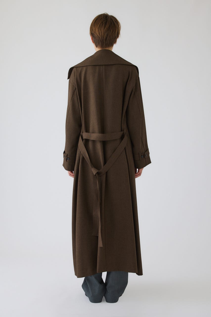 Big collar coat like dress BRN 38