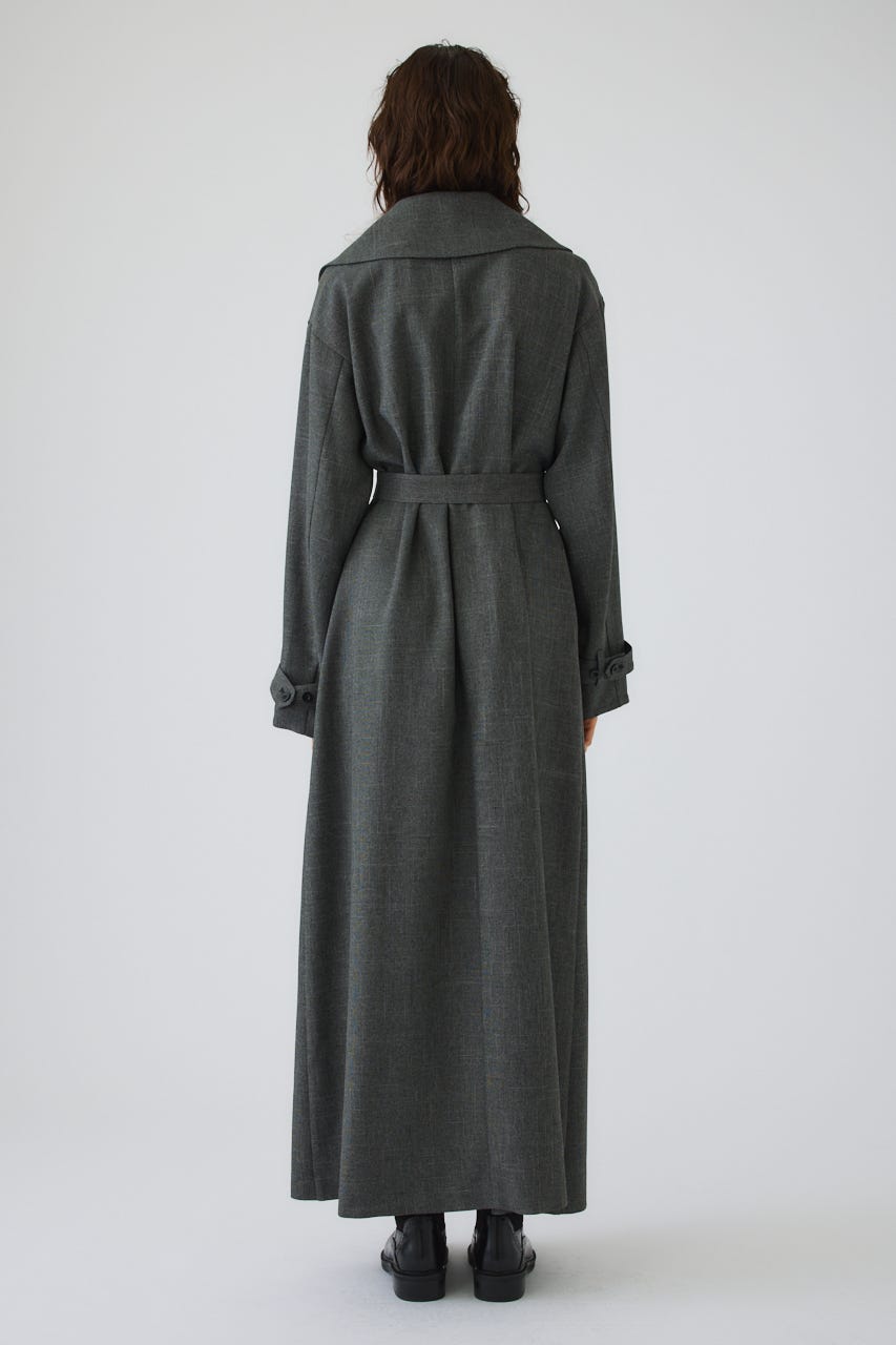 Big collar coat like dress GRY 38