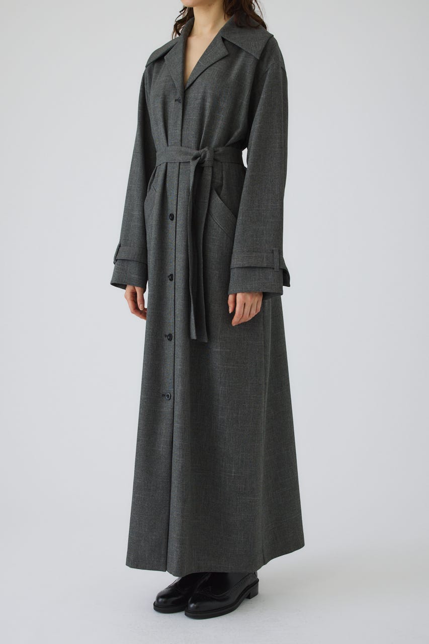 Big collar coat like dress GRY 38