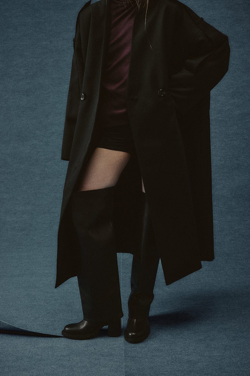 【26FW PRE ORDER】Cover set stylish boots BLK 39
