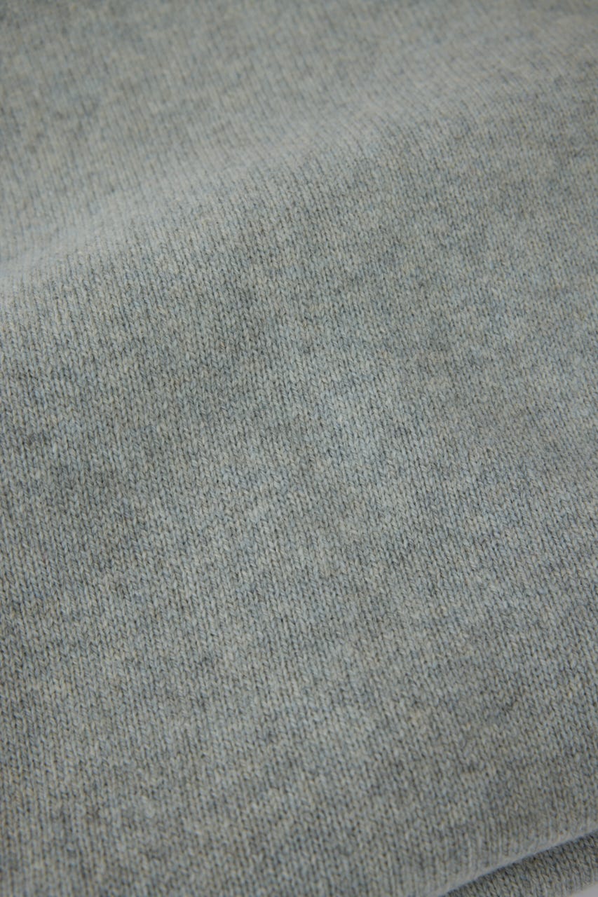 【TRANQUILITY】TQ wide knit stole L/GRY FREE