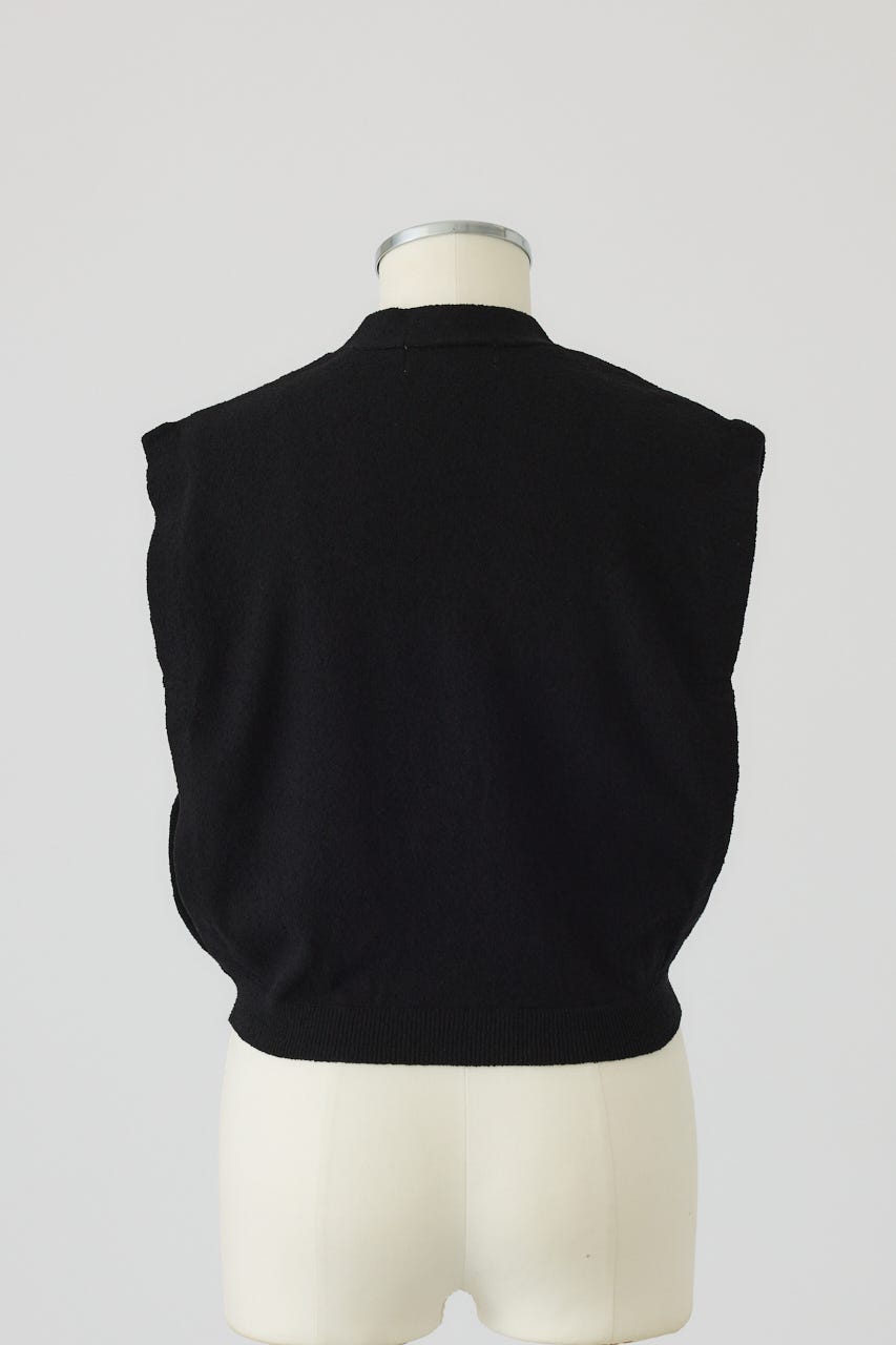6/17- order start Compact knit vest BLK FREE