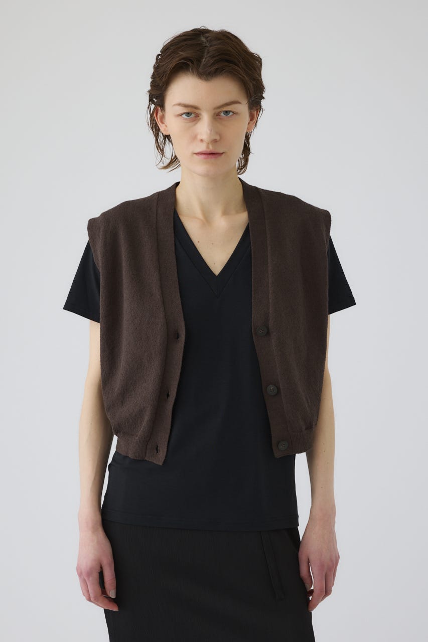 6/17- order start Compact knit vest BRN FREE