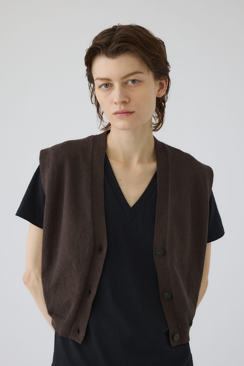 6/17- order start Compact knit vest BRN FREE