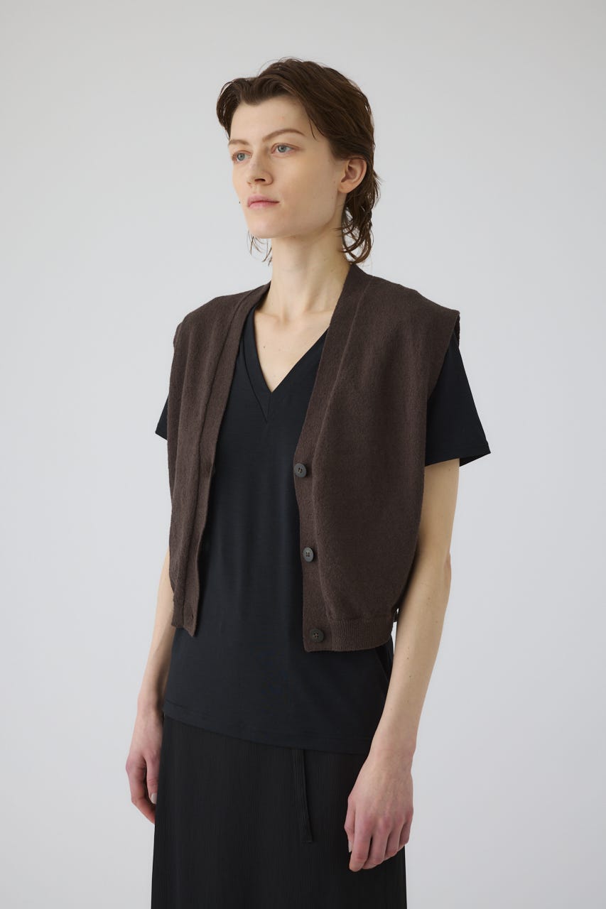 6/17- order start Compact knit vest BRN FREE
