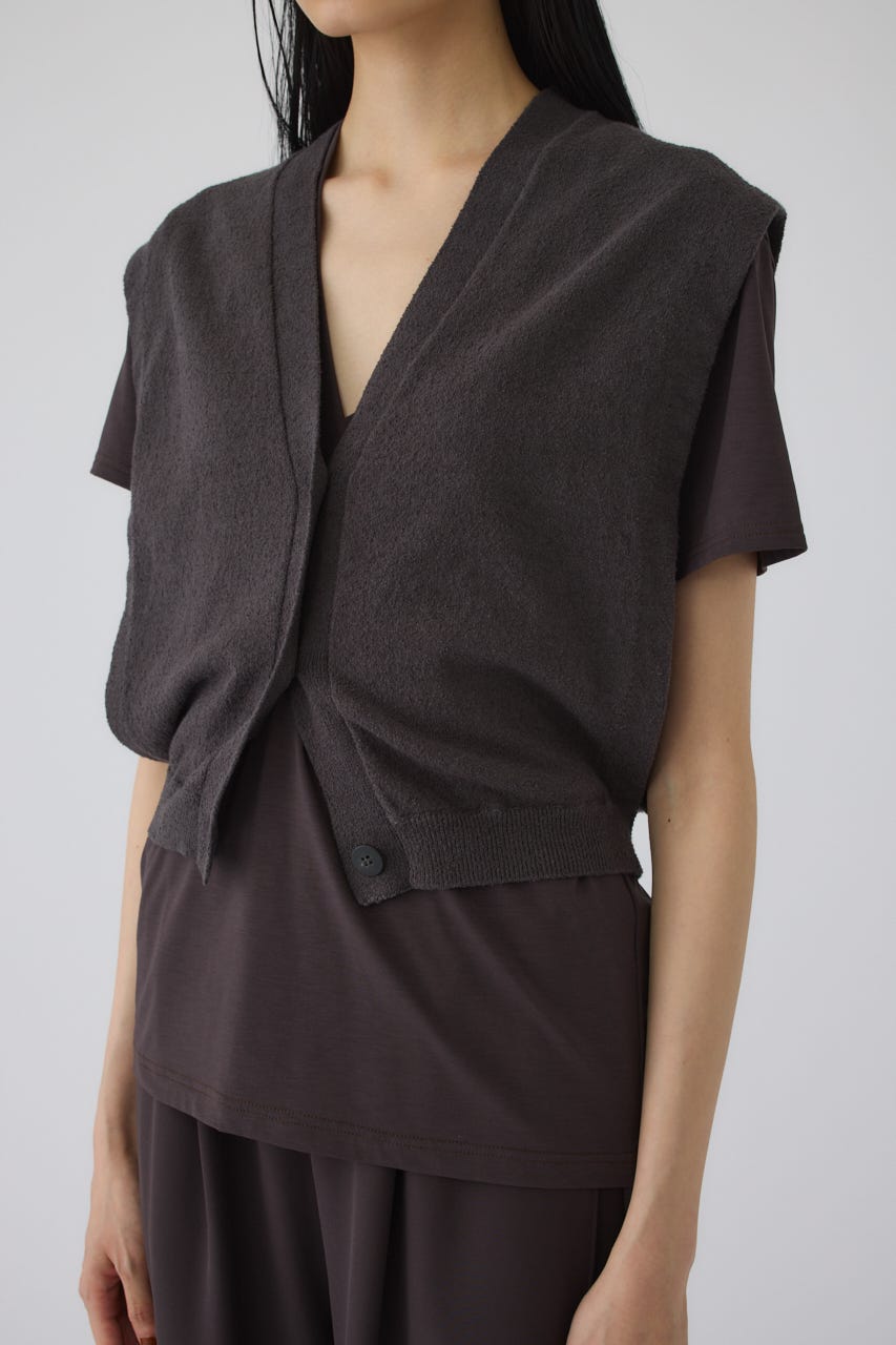 6/17- order start Compact knit vest GRY FREE